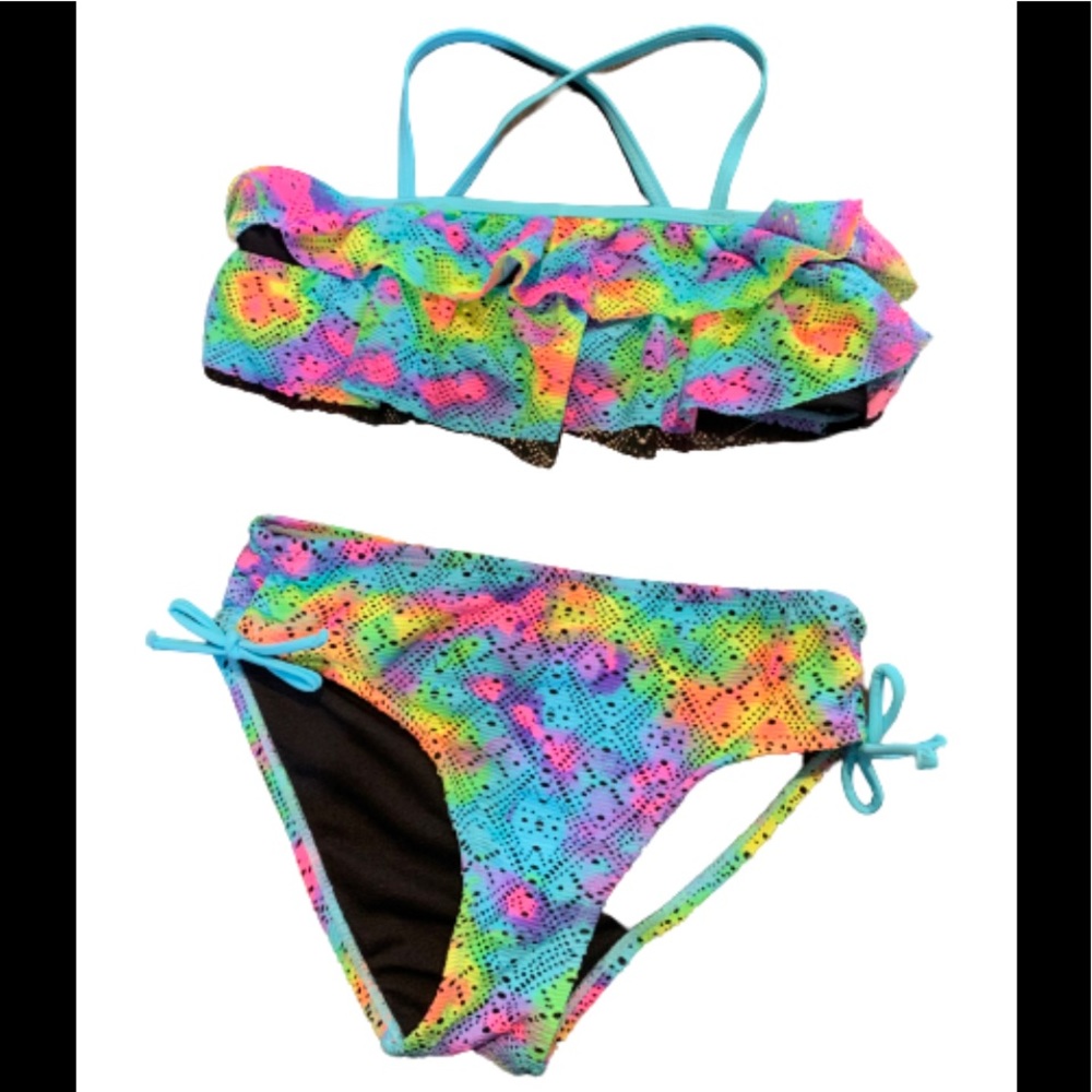 Breaking Waves crochet 2 piece bikini size 14